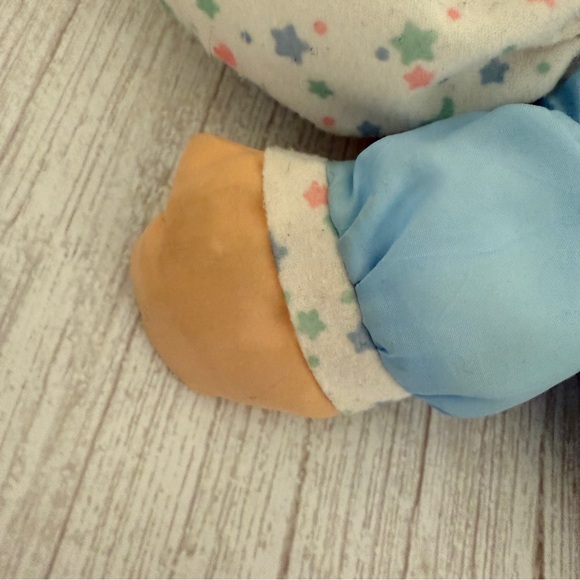 1991 Fisher Price Puffalump Kids Plush Snuggle Doll Blue Moon Star 1372 NO LIGHT - Picture 9 of 10